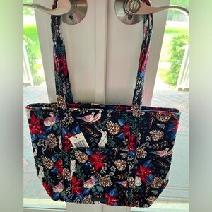 Vera Bradley Zip Top Tote-Vineyard Floral